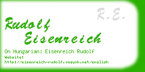 rudolf eisenreich business card